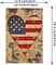 Patriotic 4th of July Garden Flag Heart Flag Vertical Burlap Double Sided Patriotic USA Flag for Yard Lawn Outdoor Decor Memorial Day Independence Day 12x18 Inch